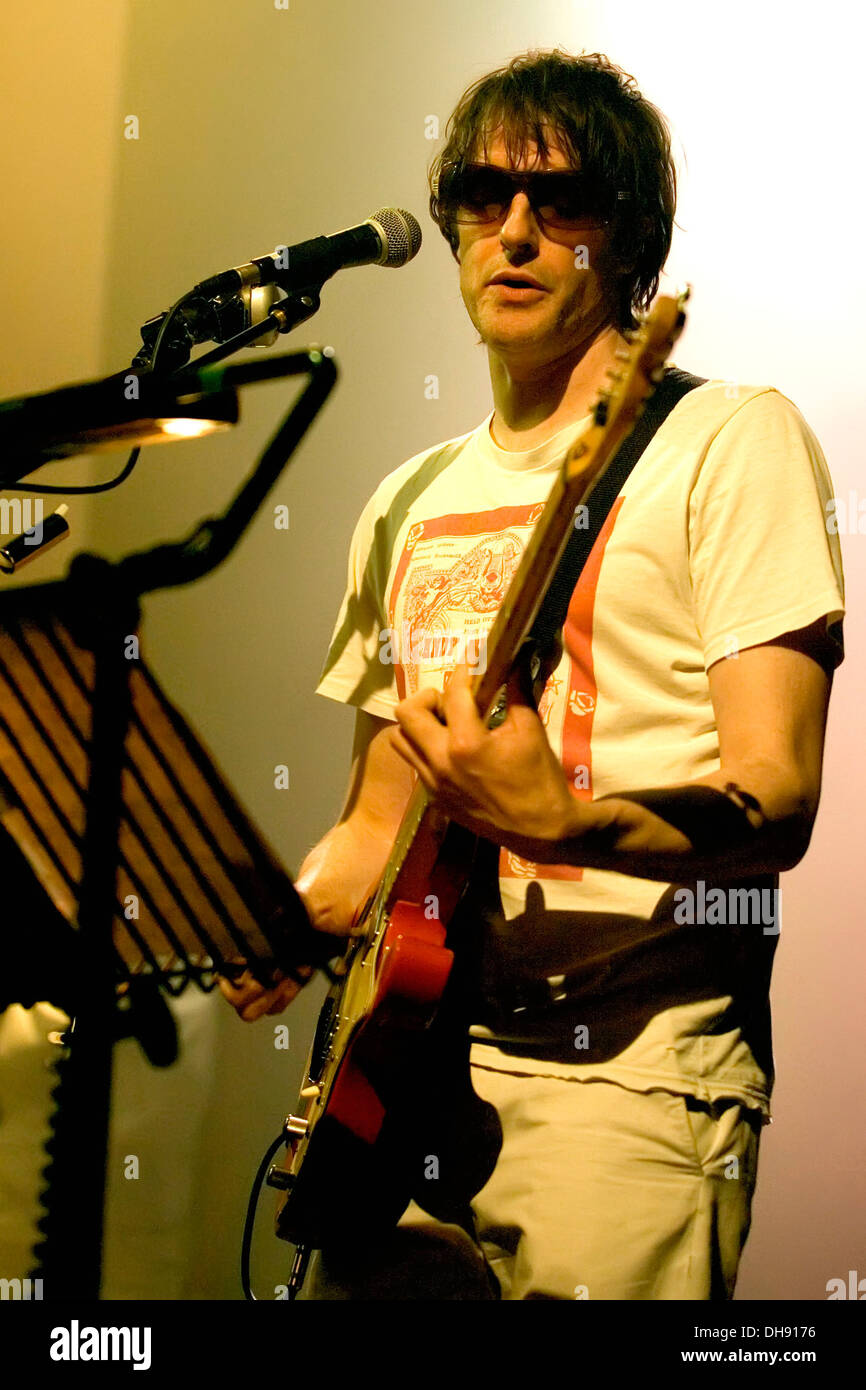 Jason Pierce of Spiritualized performig live at O2 ABC Glasgow Scotland - 22.03.12 Stock Photo