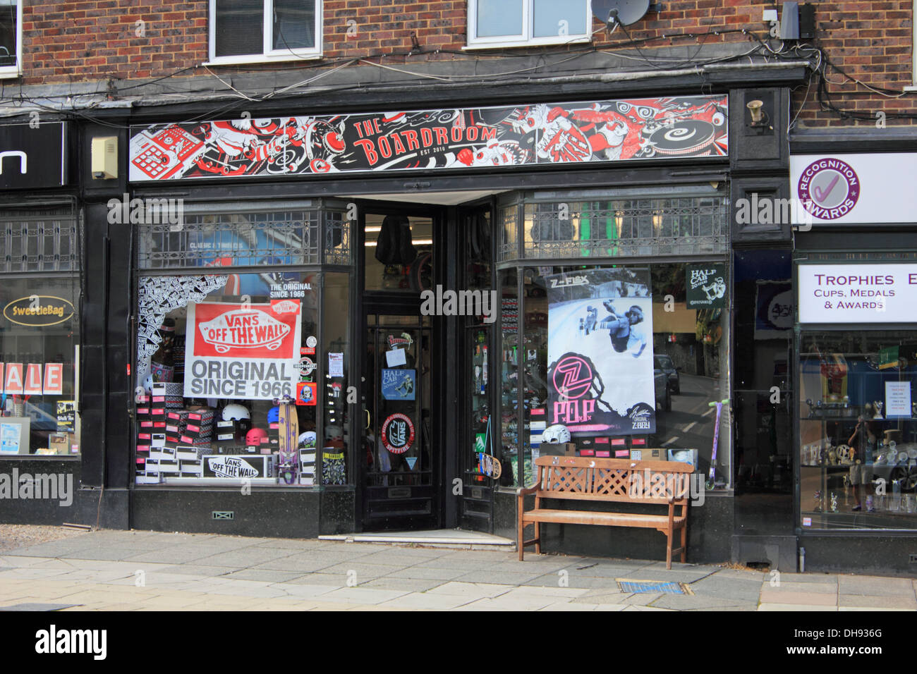 The boardroom skateboard shop Dorking Surrey England UK Stock Photo - Alamy