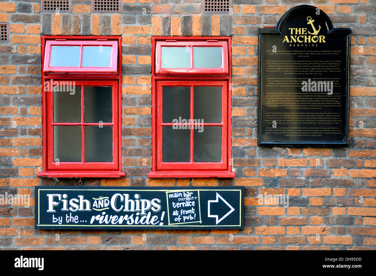 London, England, UK. Anchor Bankside pub, 34 Park St, Southwark, London