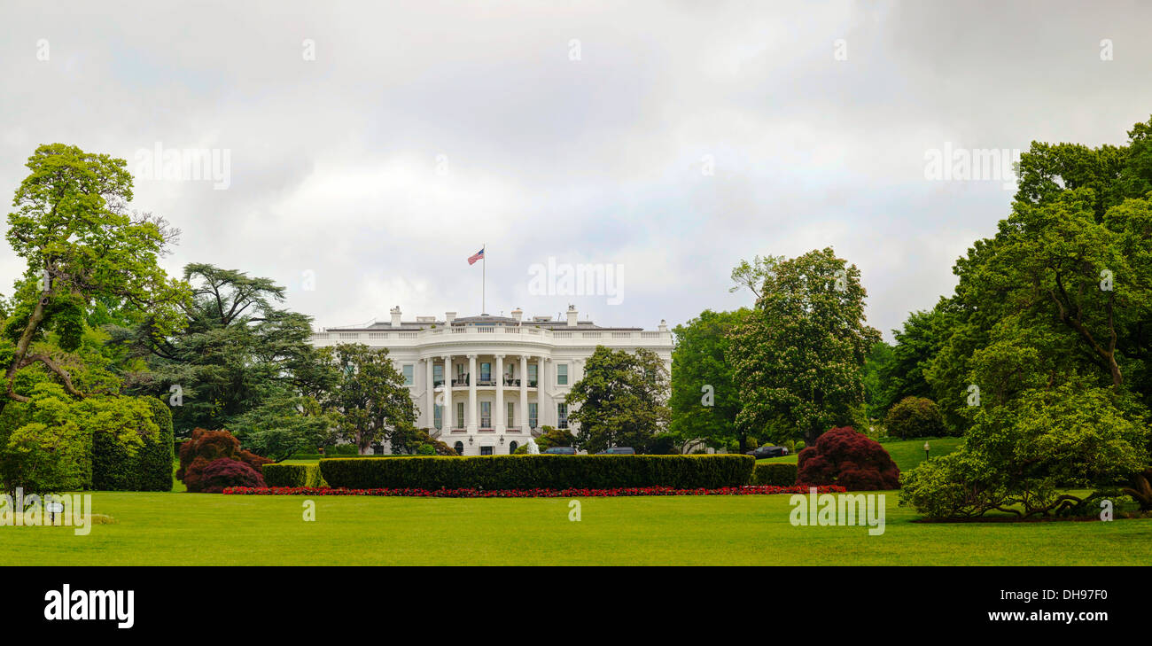 The White House building in Washington, DC in the morning Stock Photo