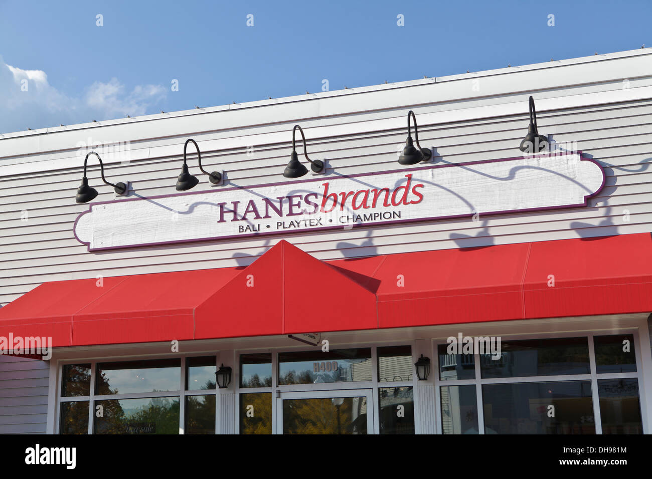 A Hanesbrands store is pictured at Lee Premium Outlets in Lee (MA Stock  Photo - Alamy