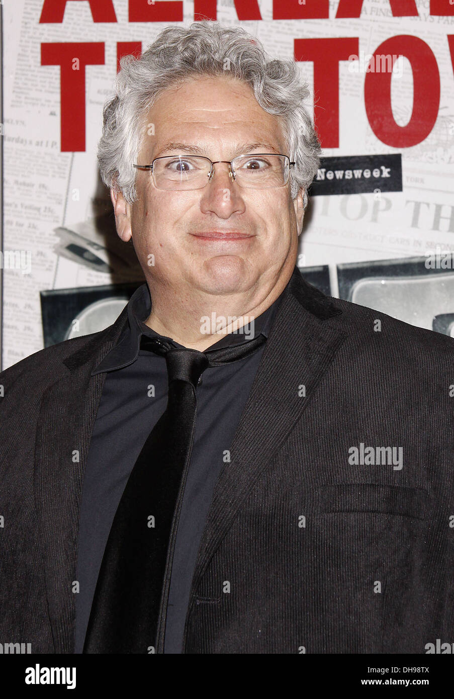 Harvey Fierstein Broadway opening night of Disney Theatrical Productions musical 'Newsies' at Nederlander Theatre - Arrivals Stock Photo