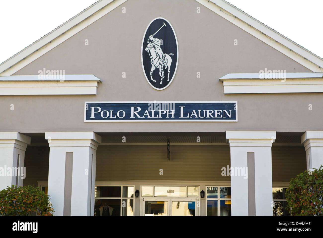 A Polo Ralph Lauren store is pictured at Lee Premium Outlets in Lee (MA) Stock Photo