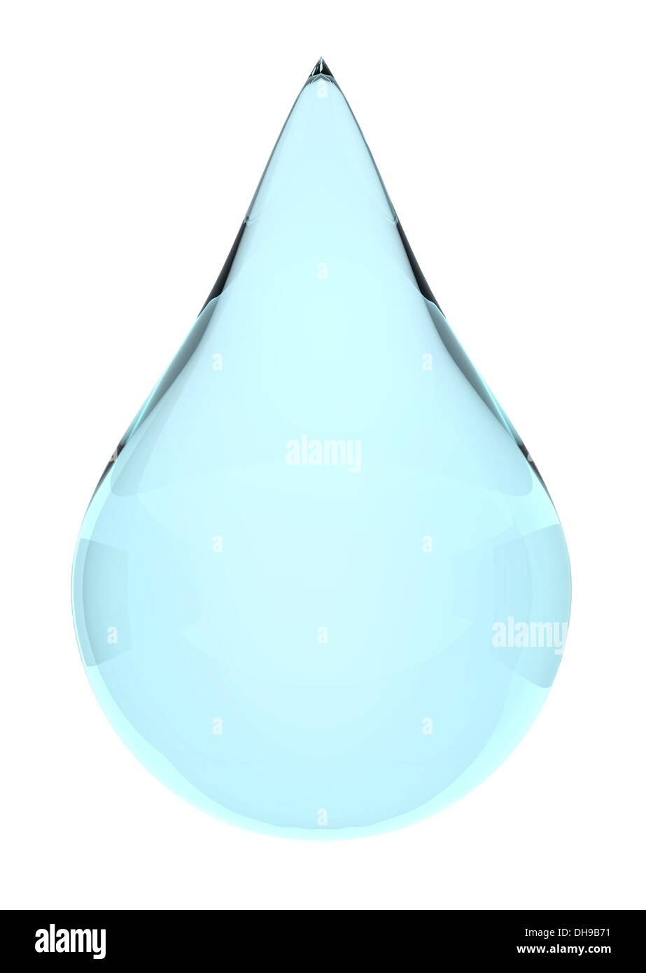 Water drop on white background Stock Photo Alamy