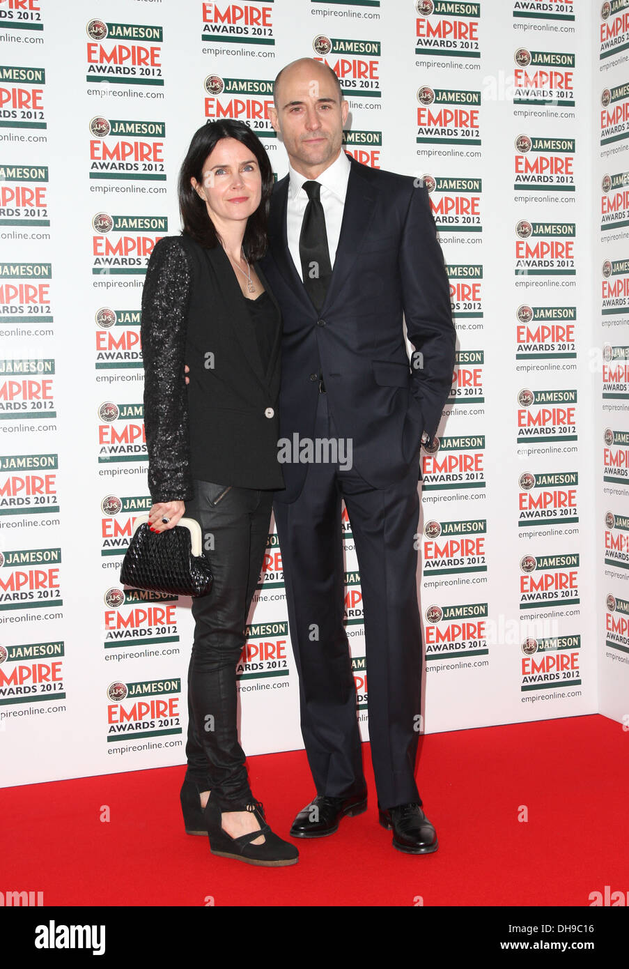 Liza Marshall and Mark Strong Empire Film Awards 2012- Arrivals London England - 25.03.12 Stock Photo
