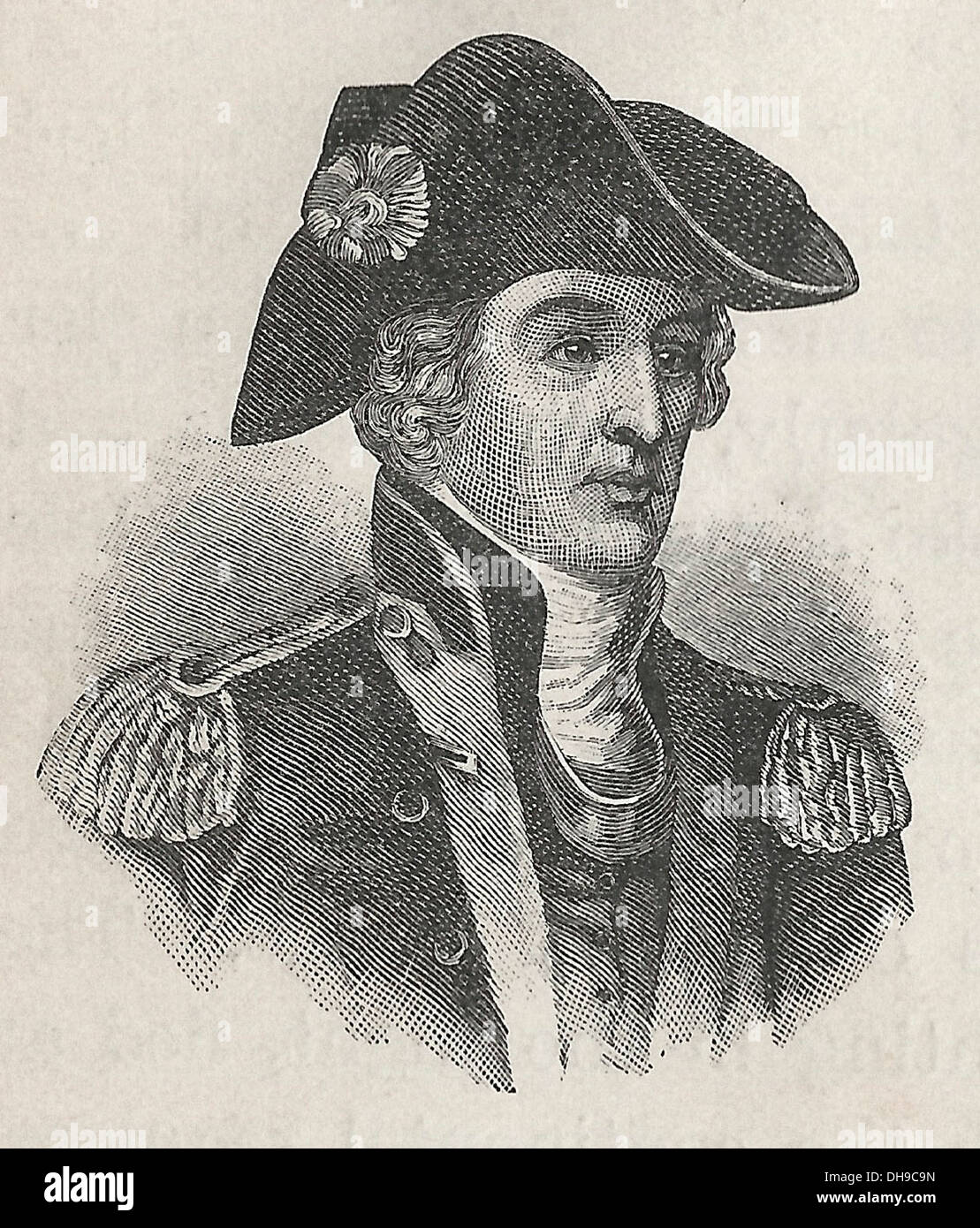 Francis Marion, the Swamp Fox.  American military officer during the USA Revolutionary War, circa 1780 Stock Photo
