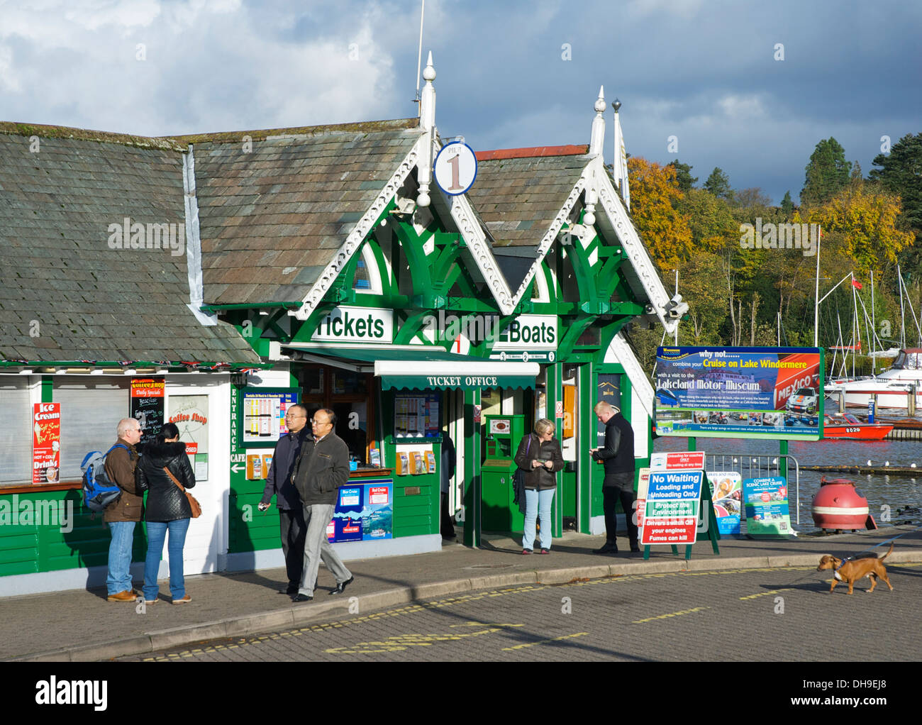 Ticket office for boat trips on Lake Windermere, Bowness Bay, Lake
