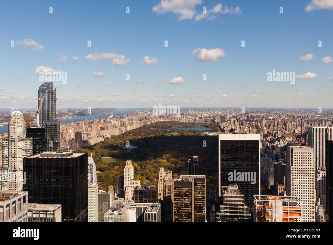 Top of the Rock viewpoint, Rockefeller center, Manhattan, New York City
