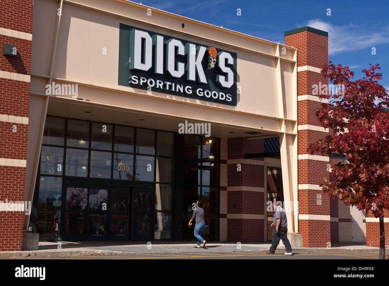 A Dick's Sporting Goods store is pictured in Pittsfield, Massachusetts Stock Photo