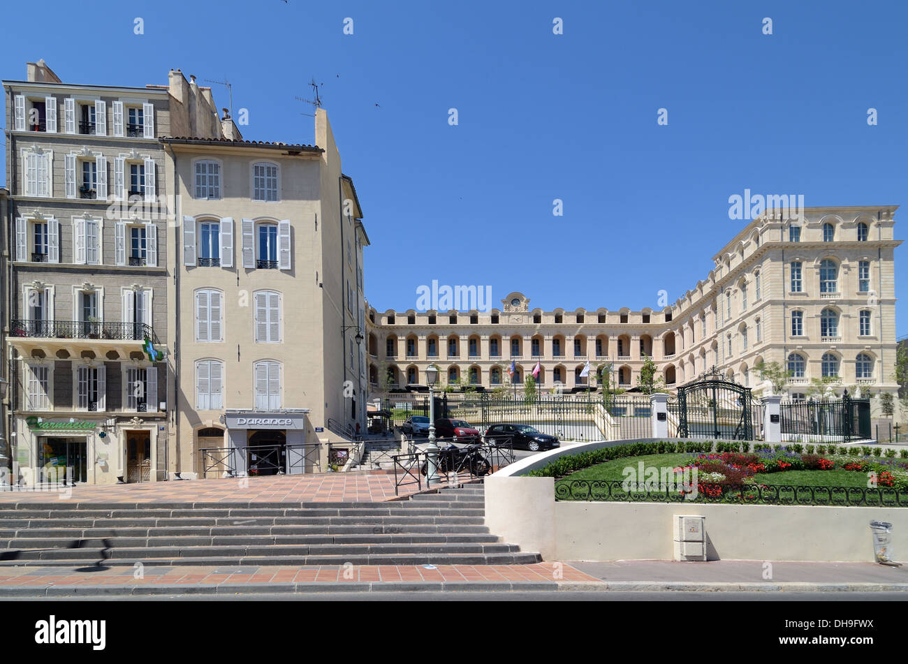 Hotel Dieu Intercontinental, Luxury Hotel, Up-Market Hotel or Five-Star Hotel Panier Marseille France Stock Photo