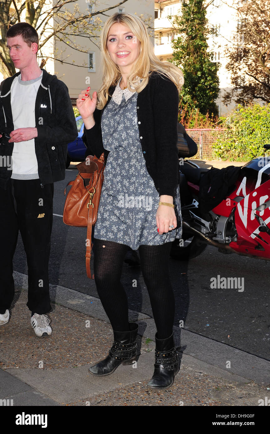 Holly Willoughby arriving at Riverside studios for filming of ...