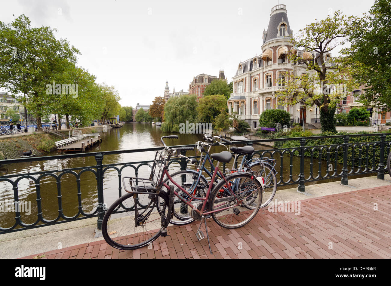 Bicycles in Amsterdam. Amsterdam is worlds most bicycle friendly cities