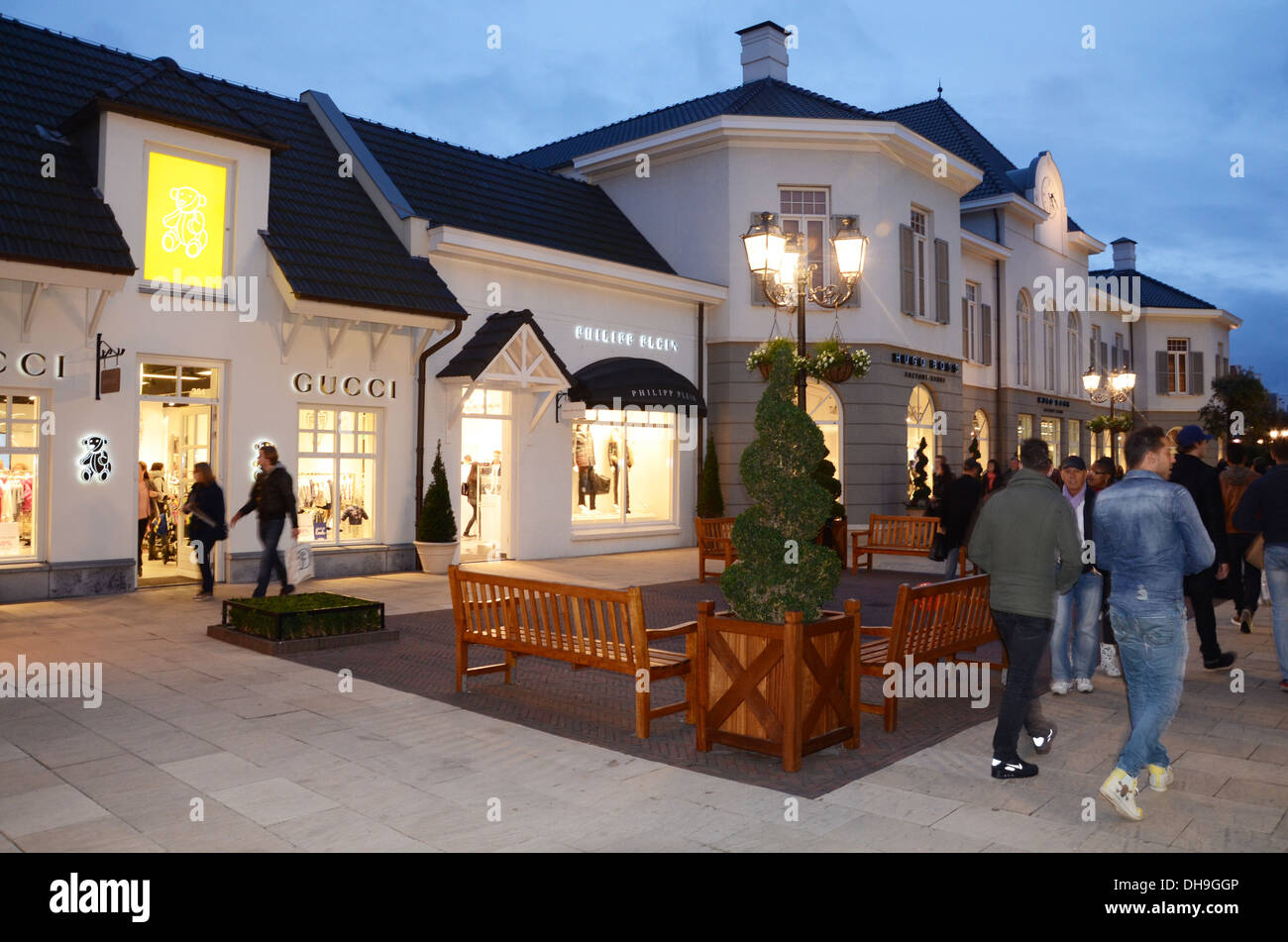 evening shopping at McArthur Glen Designer Outlet Center Roermond  Netherlands Stock Photo - Alamy