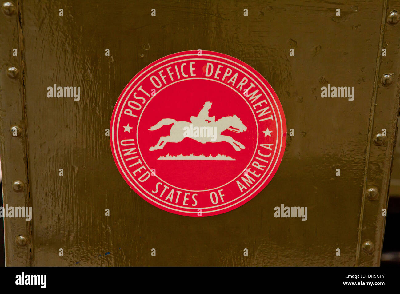 Vintage US Post Office Department seal Stock Photo