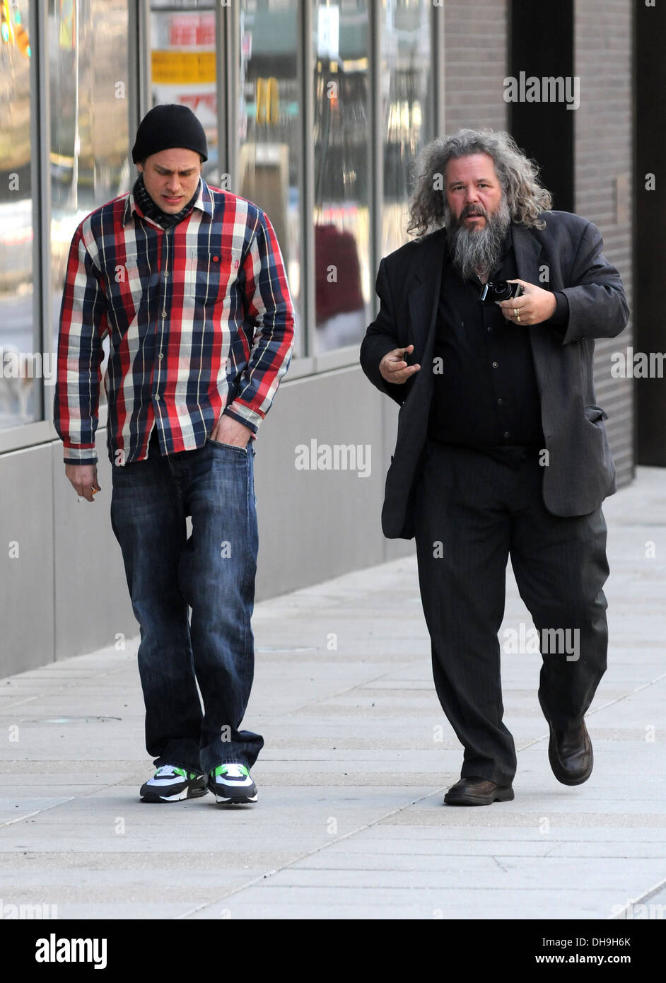 Charlie Hunnam and Mark Boone Junior Celebrities out and about in ...
