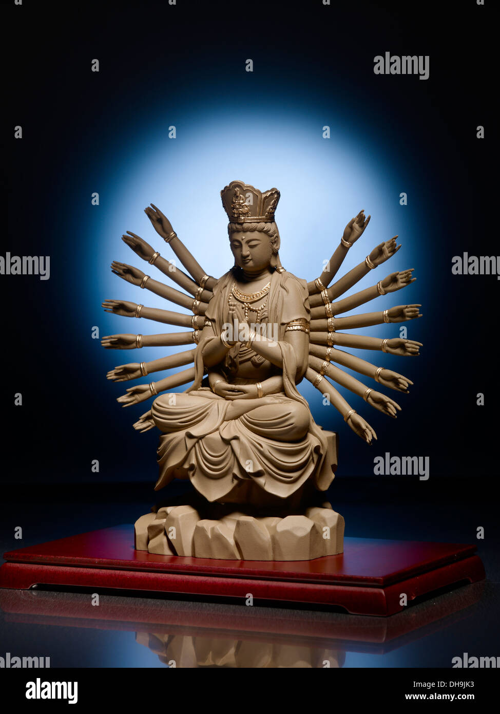 Statue of Thousand-hand Kwan Yin Stock Photo