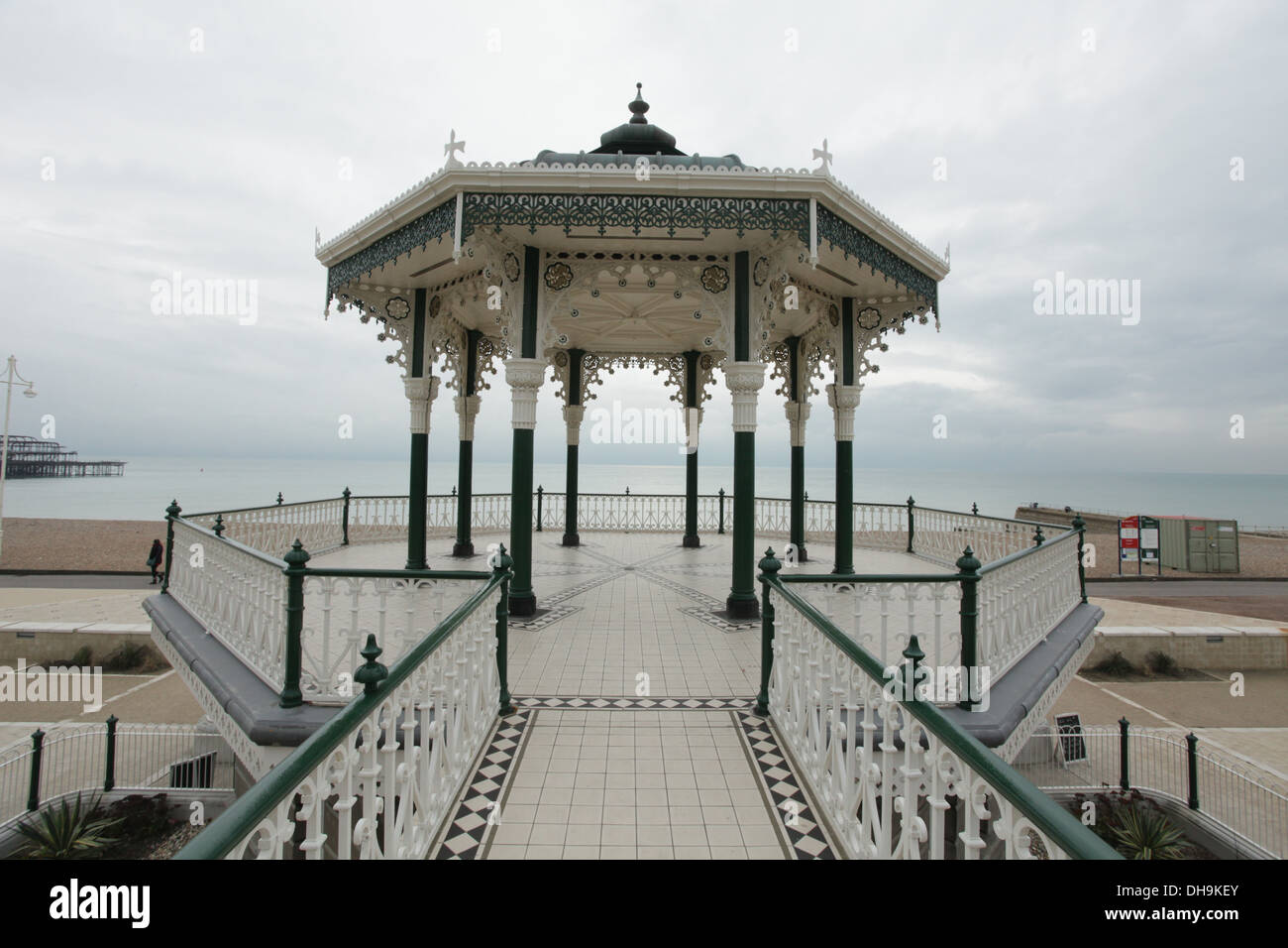 The refurbished bandstand on Brighton, UK seafront Stock Photo