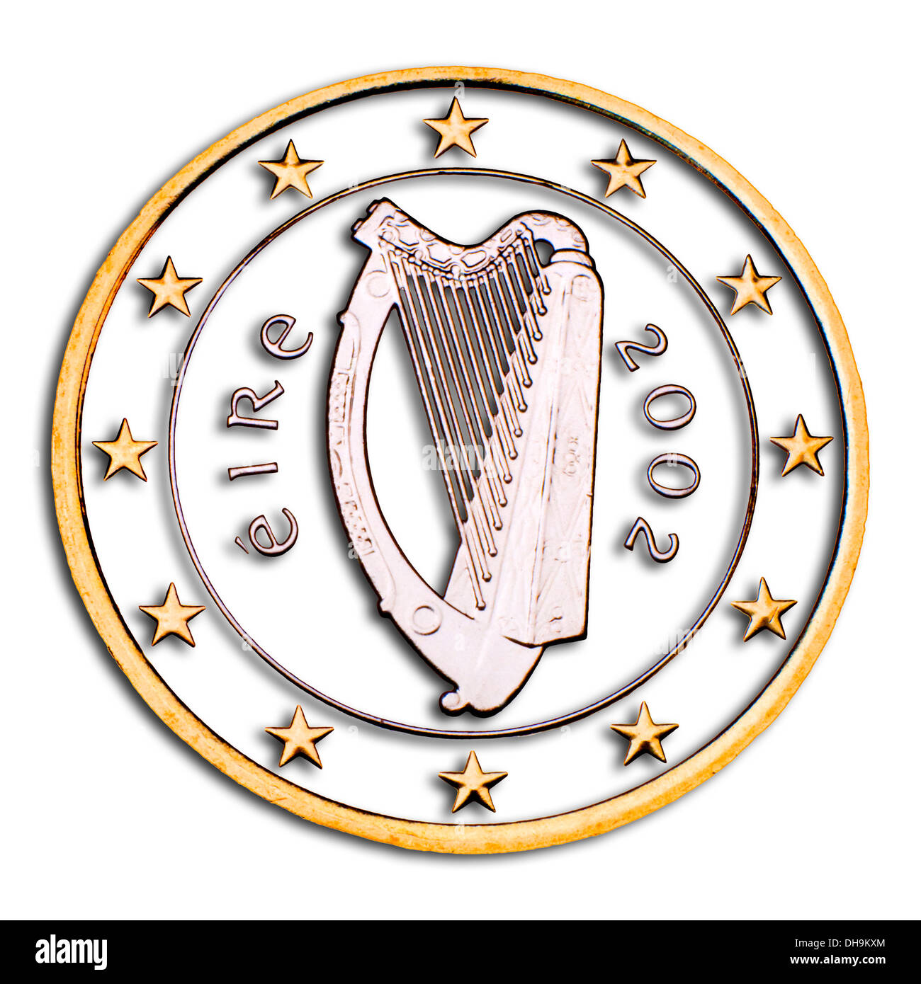 Lucky Harp Authentic 1965 Irish Hen And Chicks One Penny Coin Ireland Eire
