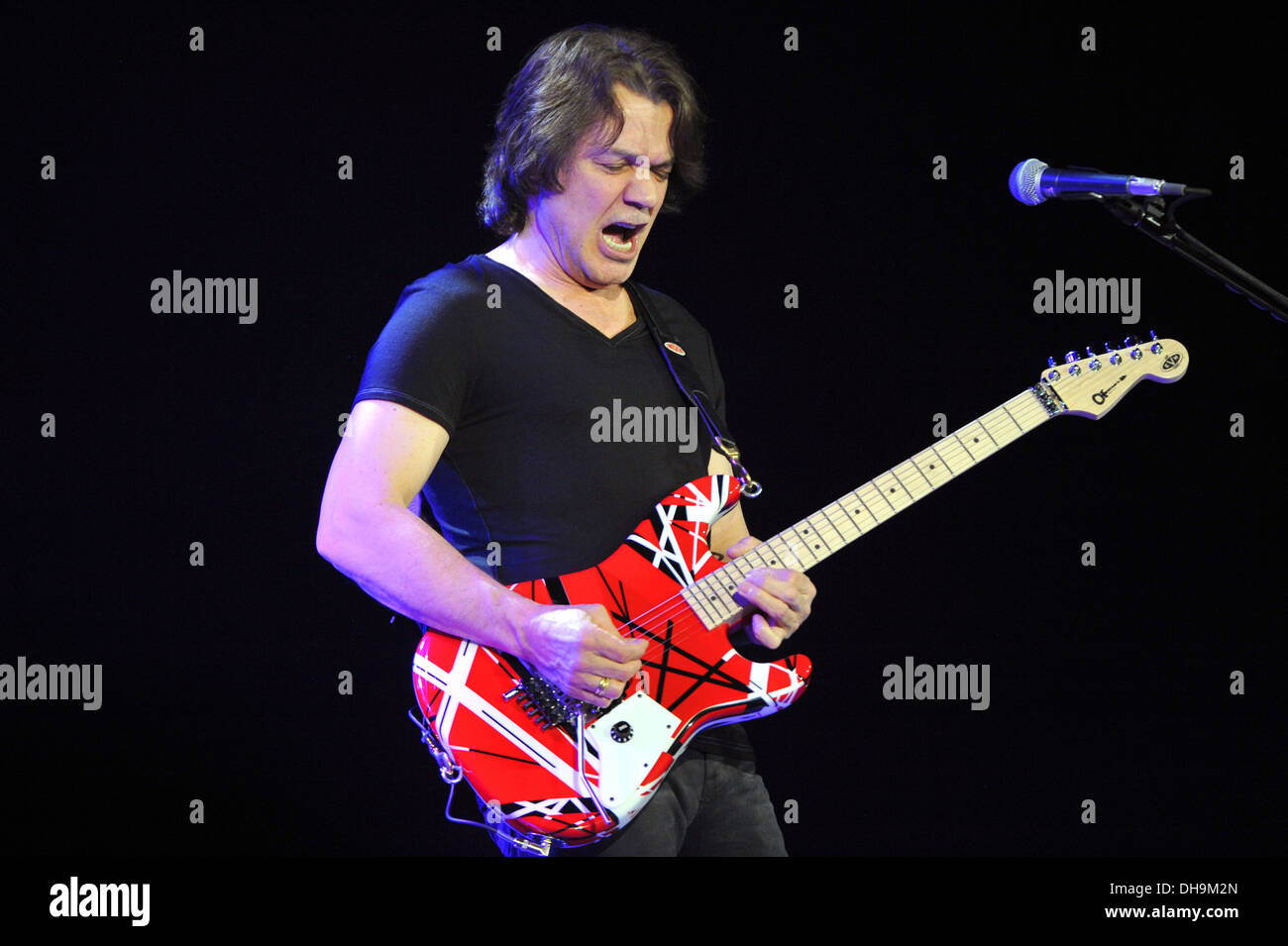 Eddie Van Halen Van Halen perform a live show at Allstate Arena Featuring: Eddie Van Halen Where: Rosemont United States When: Stock Photo