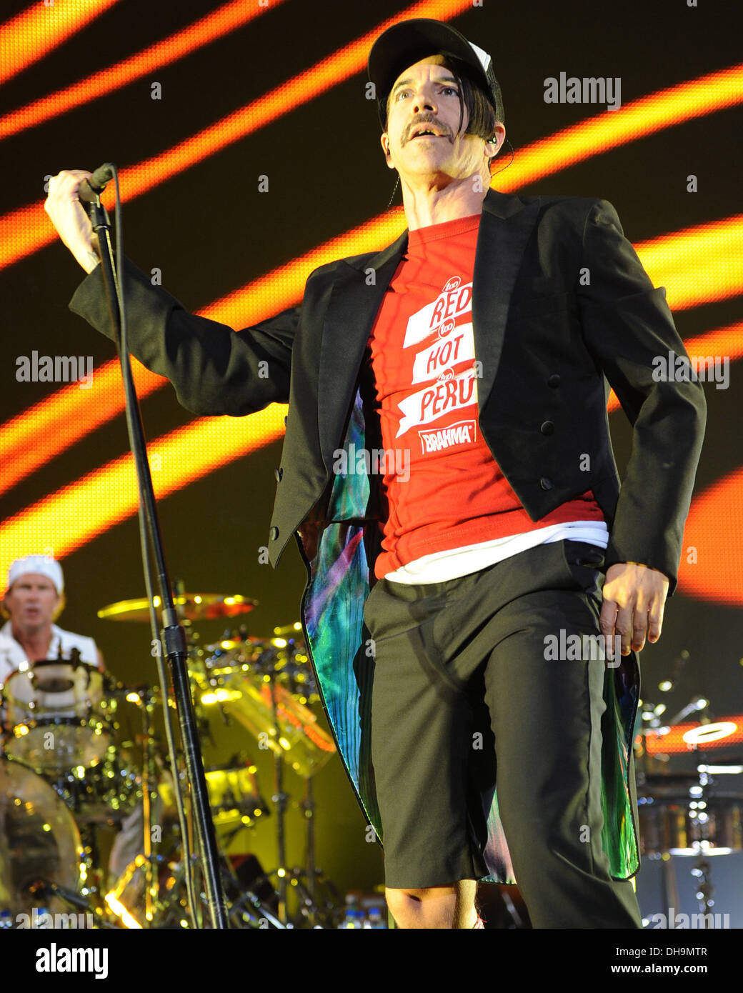 Anthony Kiedis Red Hot Chili Peppers performing at Bank Atlantic Center