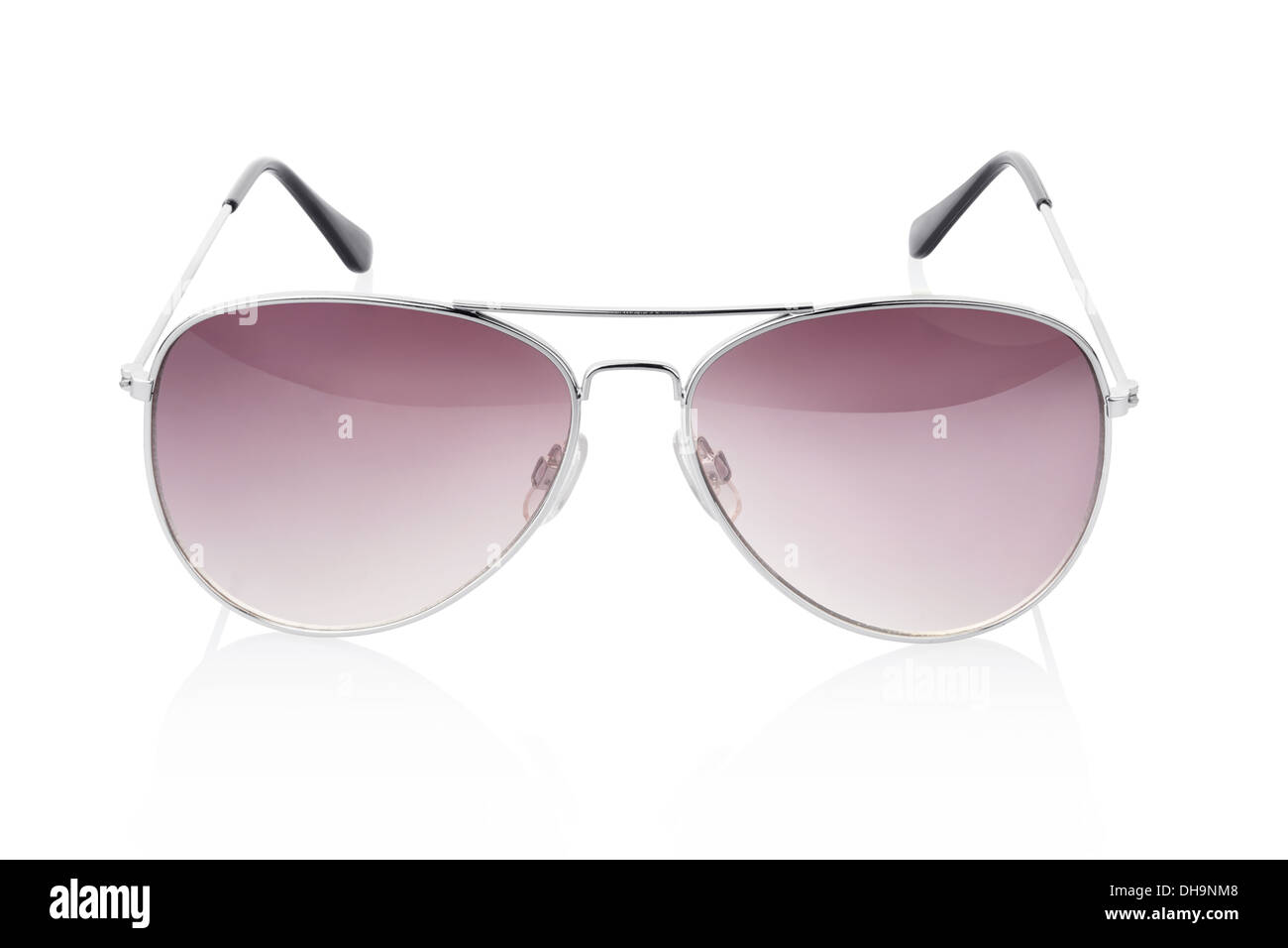 Aviator sunglasses on white Stock Photo Alamy