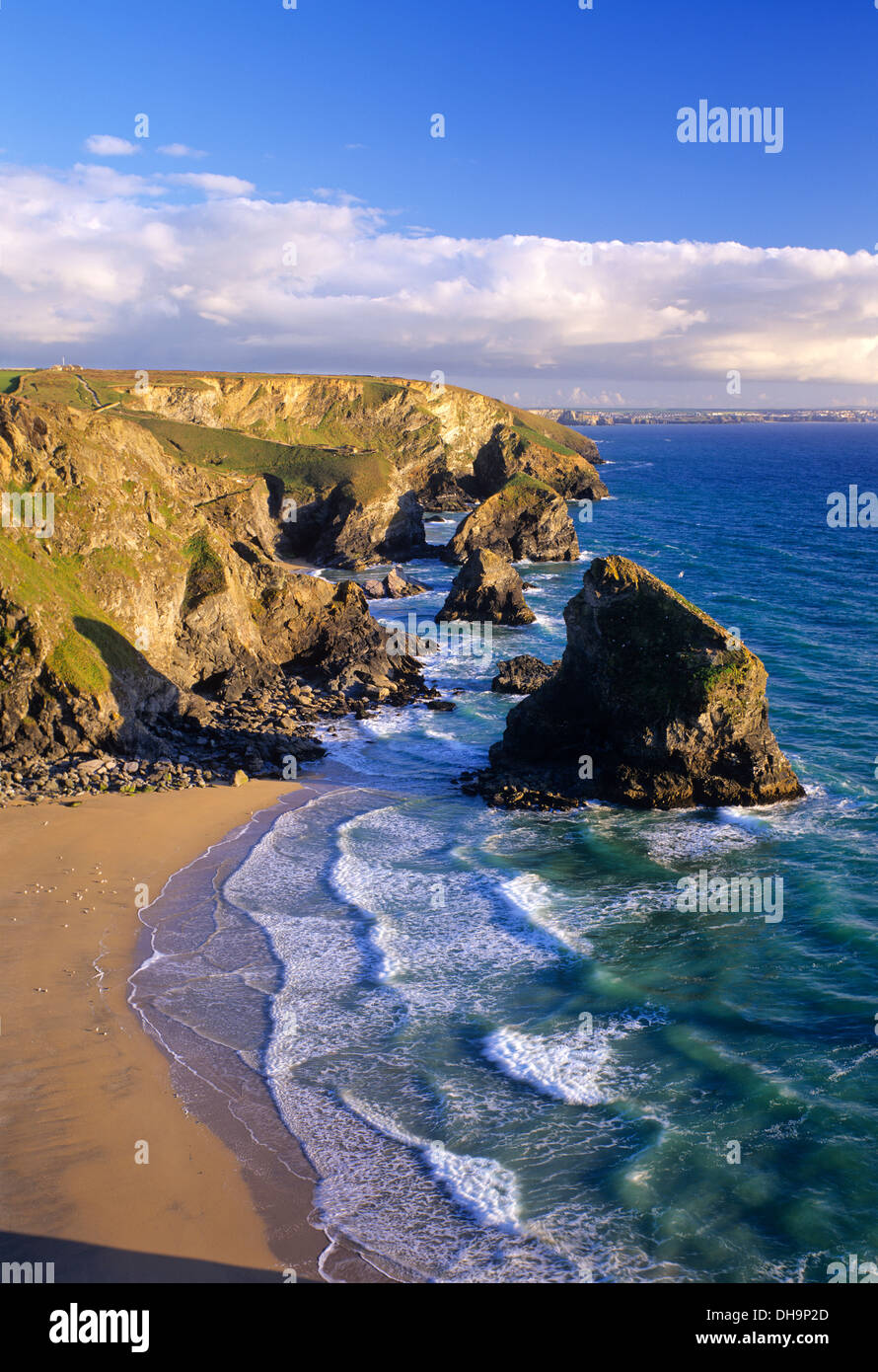 Bedruthan Steps, Cornwall, England, UK. Stock Photo