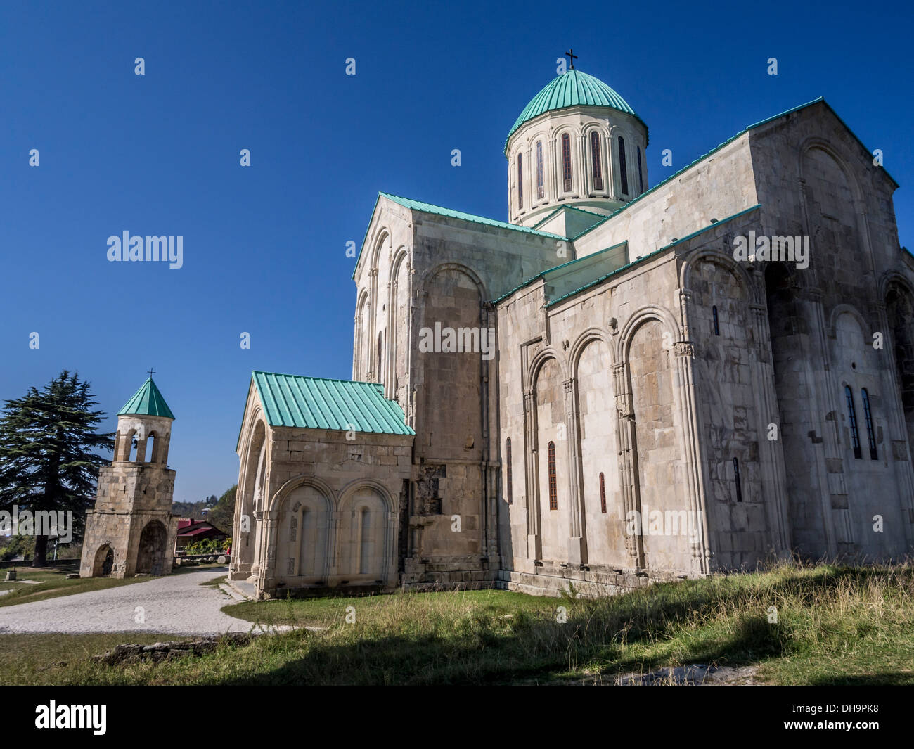 Bagrati cathedral in Kutaisi, Georgia.  Bagrati is on the list of UNESCO Heritage Sites in danger. Stock Photo
