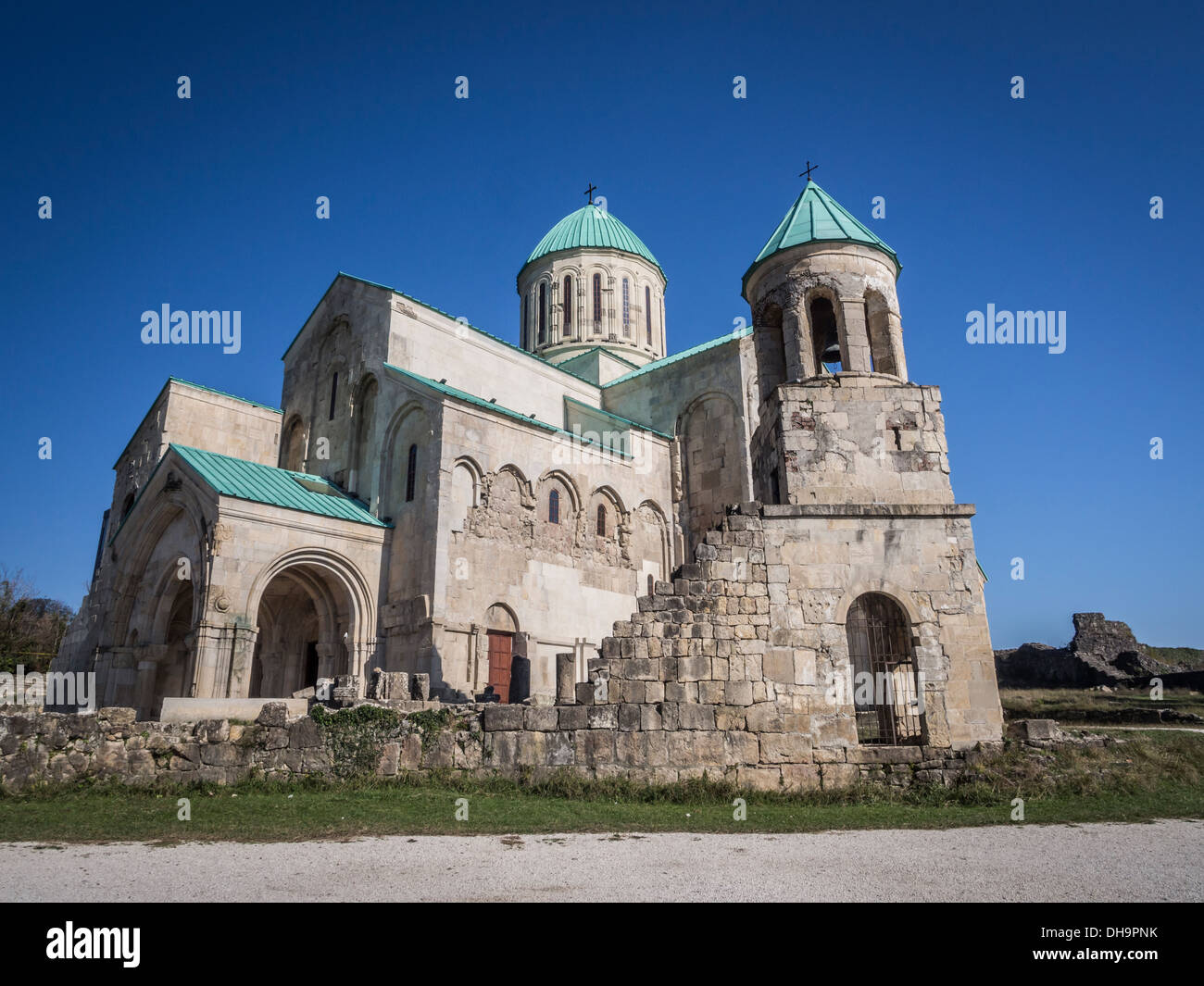 Bagrati cathedral in Kutaisi, Georgia. Bagrati is on the list of UNESCO Heritage Sites in danger. Stock Photo
