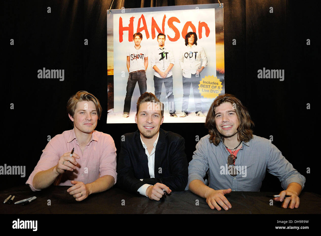 Hanson (l-r): Isaac Hanson, Zac Hanson, Taylor Hanson on 25.05.2000 in  München / Munich.