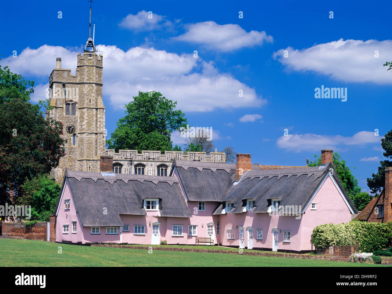 Cottages, Cavendish, Suffolk, England, UK Stock Photo Alamy