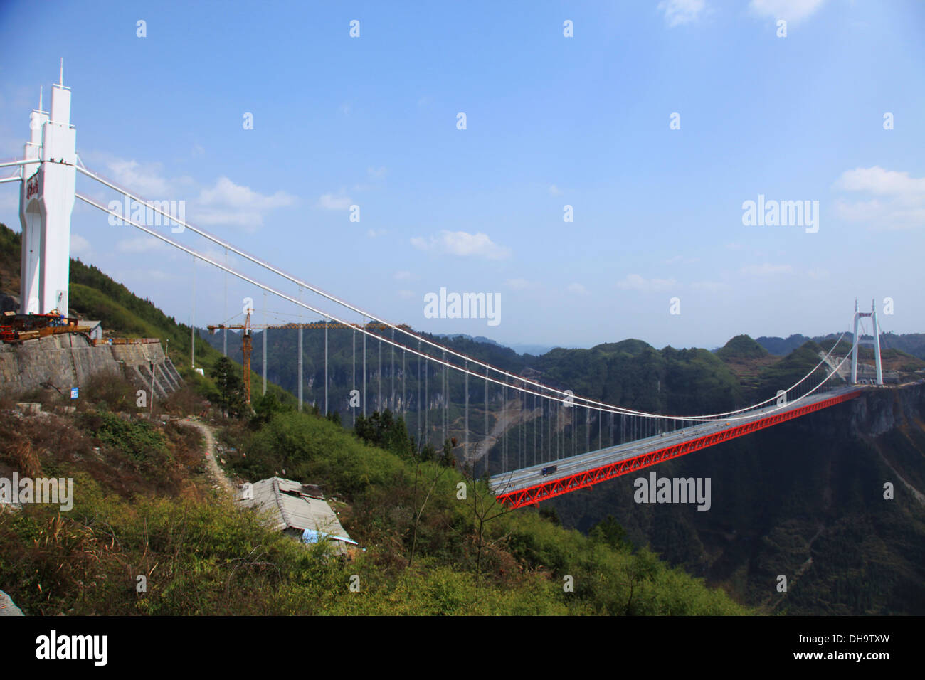 Recordbreaking Suspension Bridge! newly opened Anzhaite bridge has