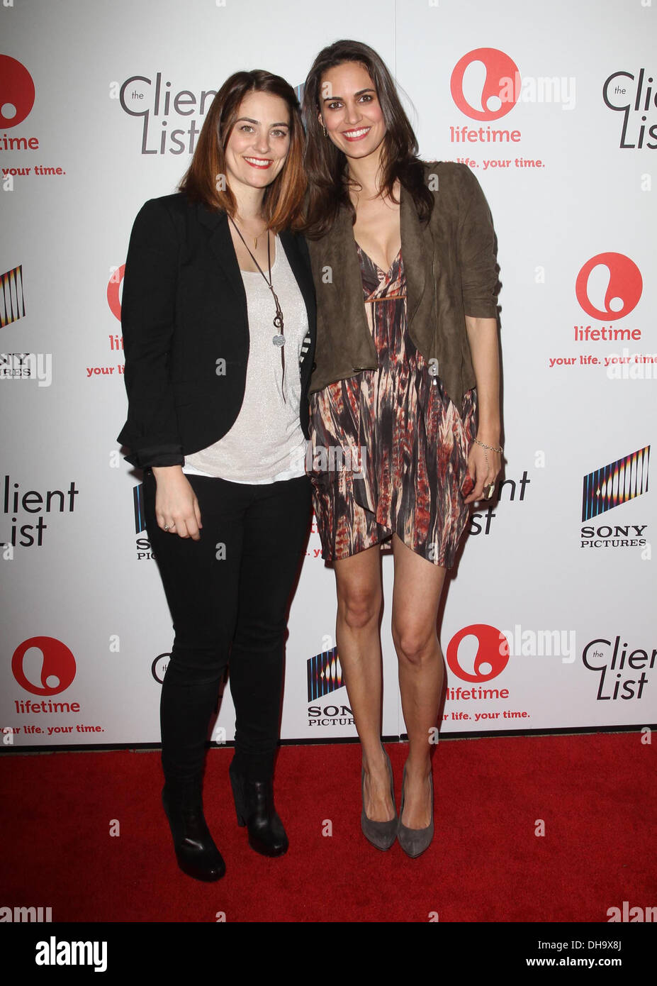 Clementine Ford Tracy Ryerson Lifetime And Sony Pictures Television Red Carpet Launch Party For 'The Client List' Held At Stock Photo