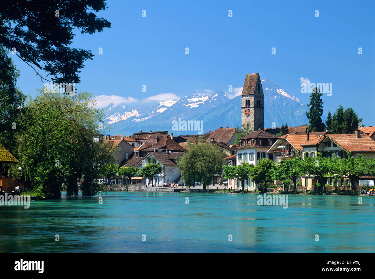Interlaken, Bernese Oberland, Switzerland. Stock Photo