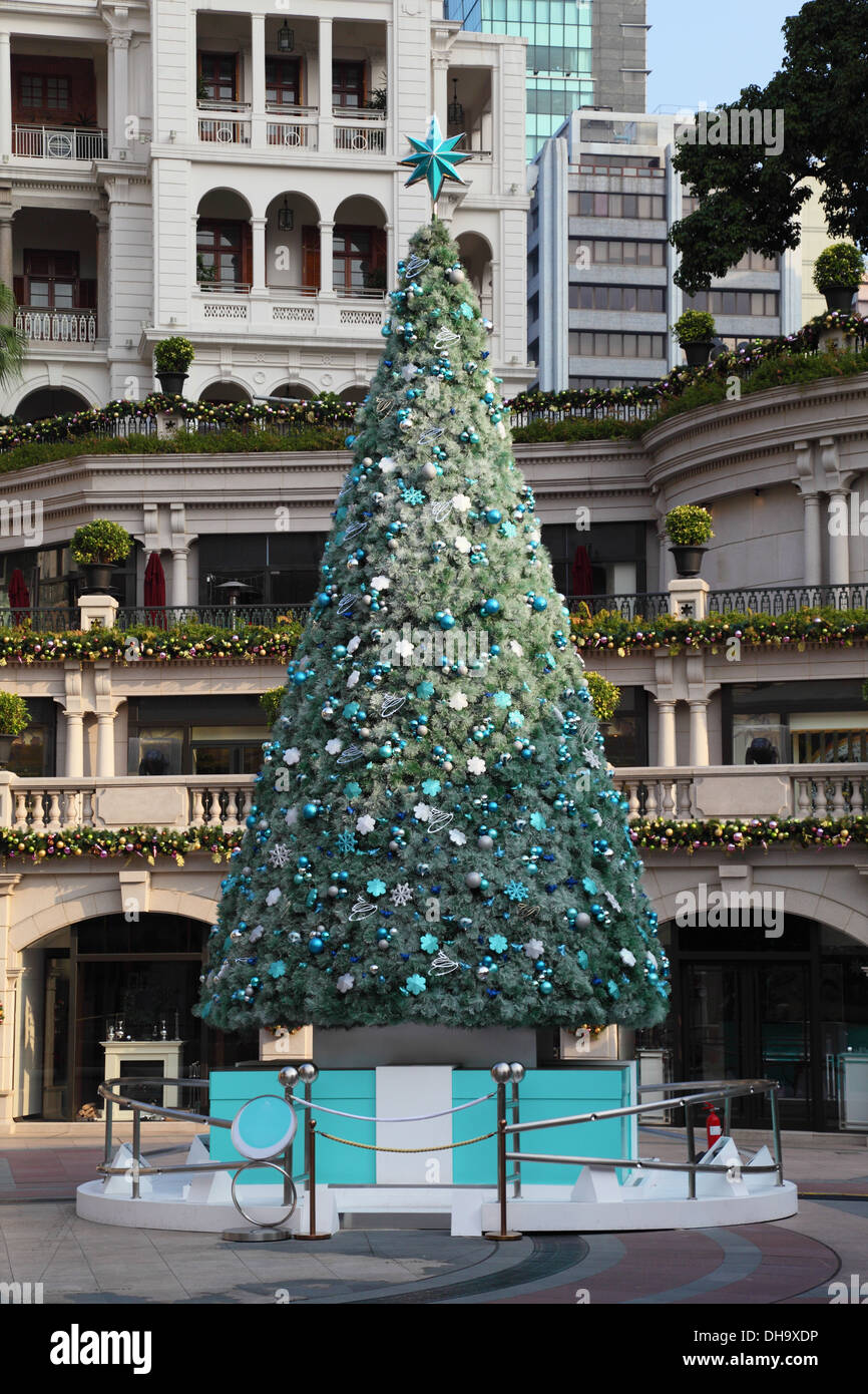 Christmas tree in Hong Kong Stock Photo Alamy