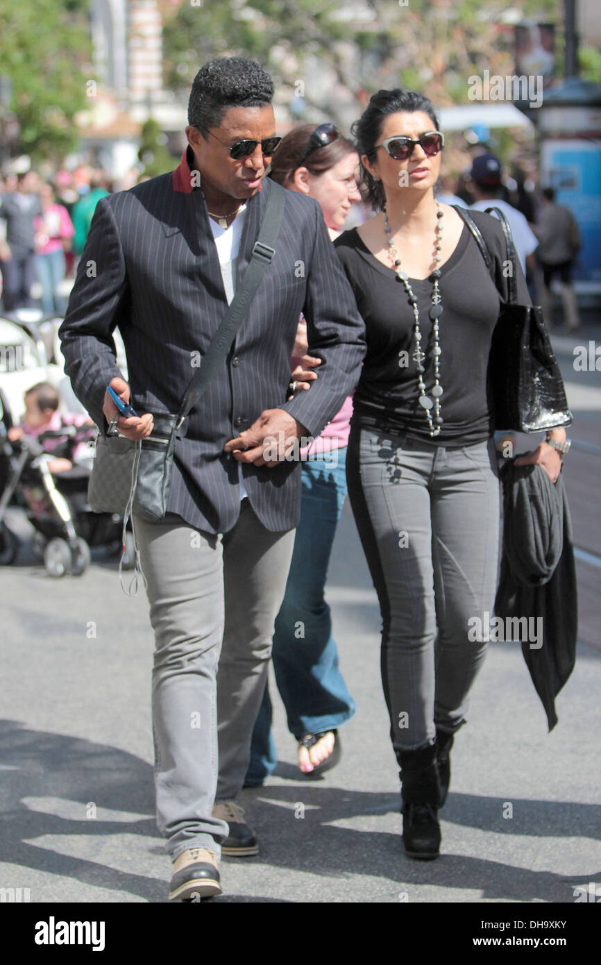 Jermaine Jackson and Halima Rashid at The Grove Los Angeles, California