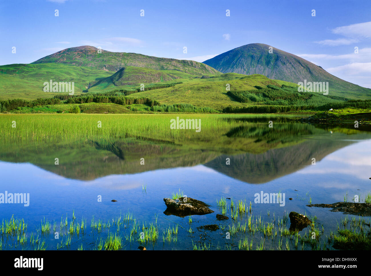 Beinn na Caillich and Loch Cill Chriosd, Isle of Skye, Inner Hebrides, Highland, Scotland, UK Stock Photo