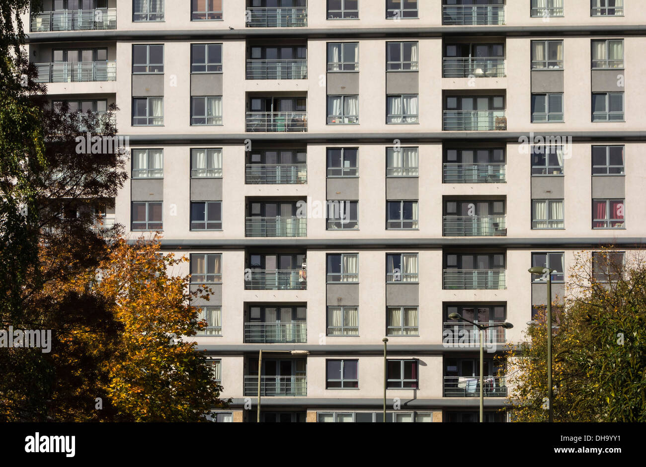 Highrise Flats and Apartments in Woking, Surrey, England, UK. Europe