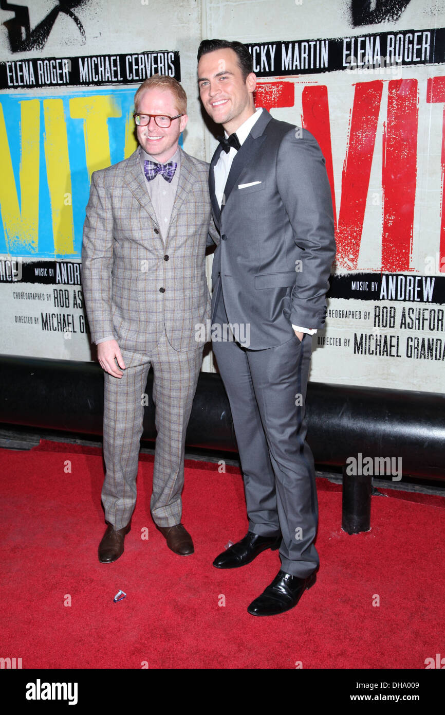 Cheyenne Jackson Broadway opening night of ‘Evita’ at Marquis Theatre