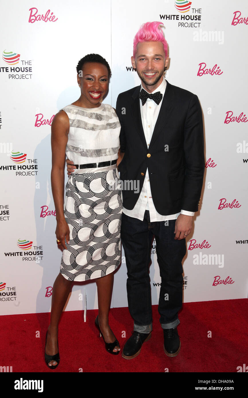 Tiffany Dufu Chris Benz 10th Annual Epic Awards Hosted by Geena Davis at IAC Building New York City USA - 05.04.12 Stock Photo