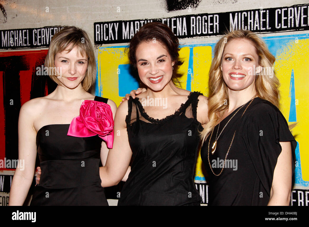 Jill Paice Alexandra Silber and Elizabeth Stanley Broadway opening