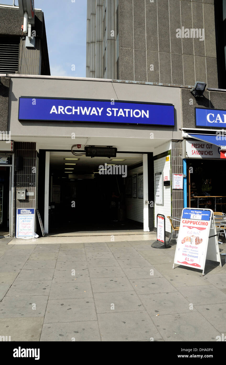 Entrance to Archway Station, Junction Road, London Borough of Islington