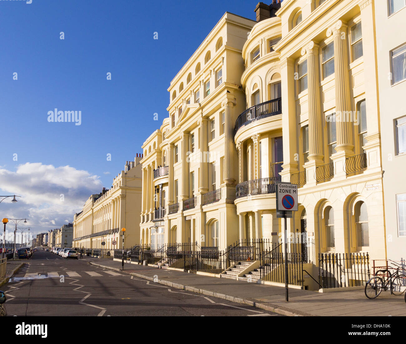 Hove, East Sussex, UK 4 Nov 2013 Brunswick Terrace is situated on