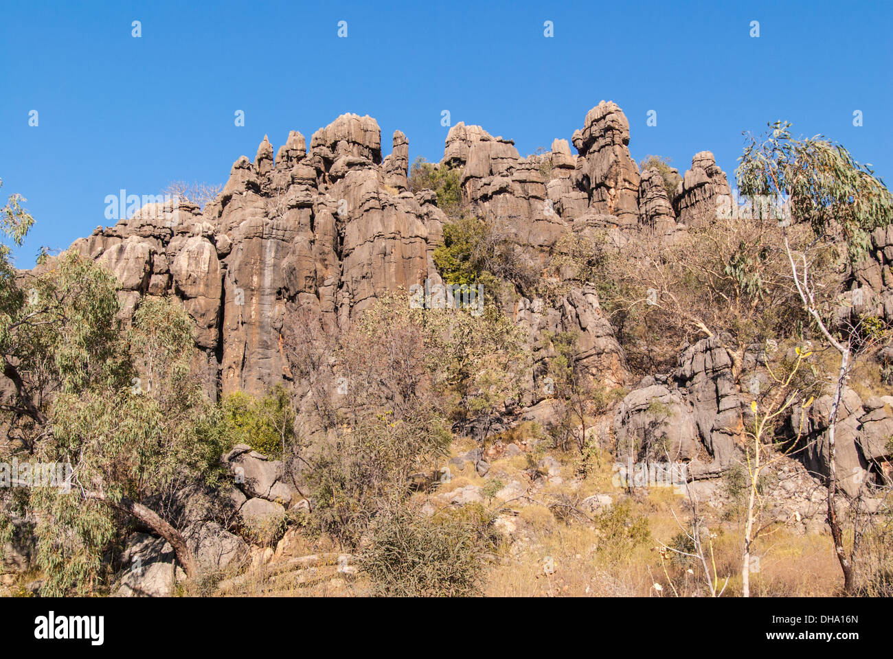 GEICKIE GORGE NATIONAL PARK, KIMBERLEY, WESTERN AUSTRALIA, AUSTRALIA Stock Photo