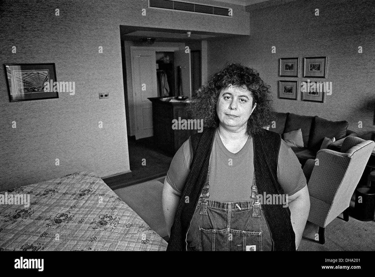 Andrea Dworkin photographed in London 1988 Stock Photo