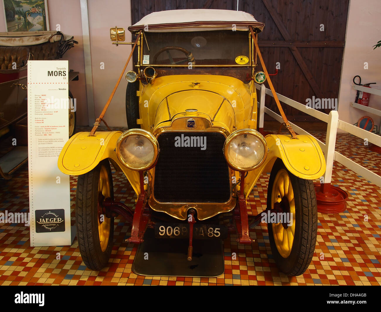 1913 Mors RX, 12cv, 4 cyl, at the museum of automobiles at Talmont St.Hilaire 2 Stock Photo