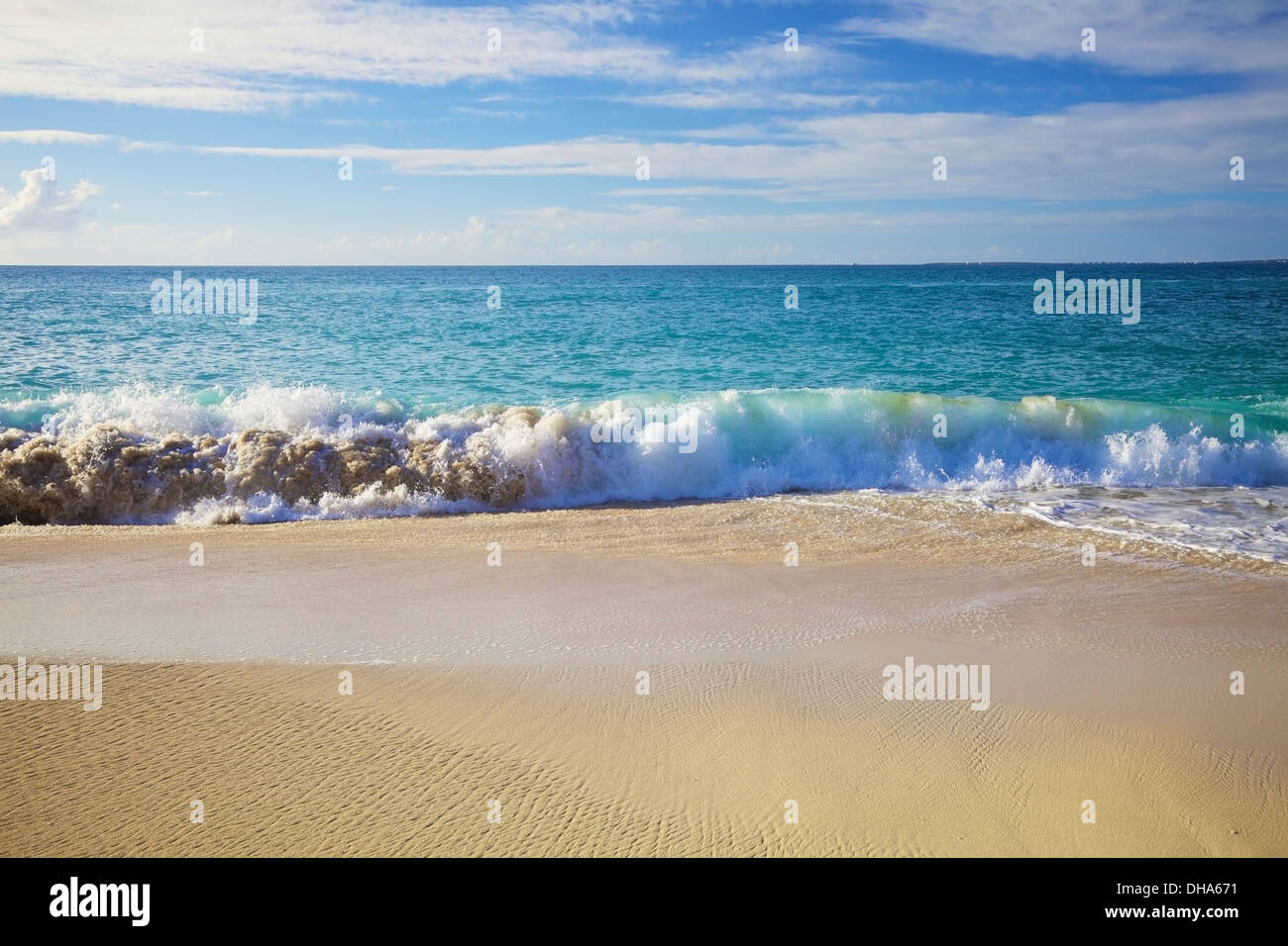 Beach At Baie Rouge; St. Martin, French West Indies Stock Photo - Alamy