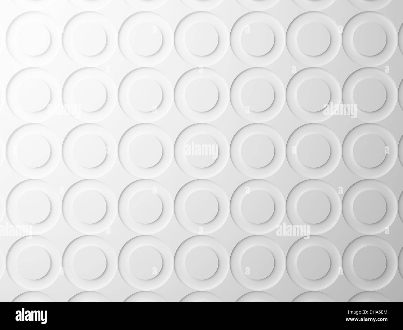 Abstract white background texture with round circles pattern. 3d render ...