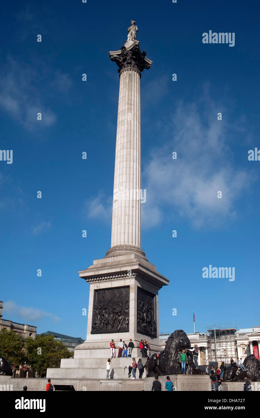 Nelson's Column, Trafalgar Square, London, England, United Kingdom ...