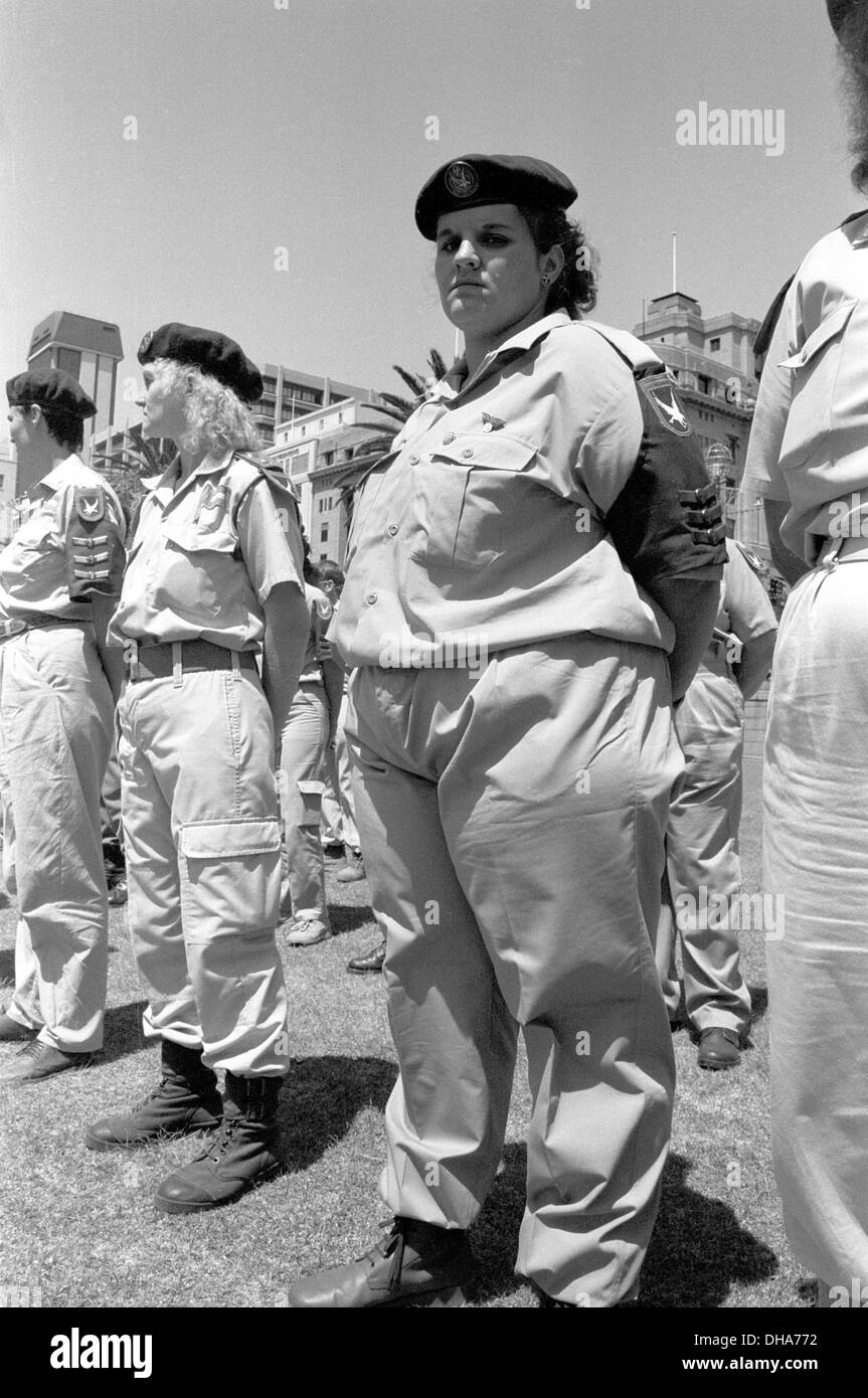 Members Afrikaner Weerstandsbeweging Awb Stand Guard Foto stock