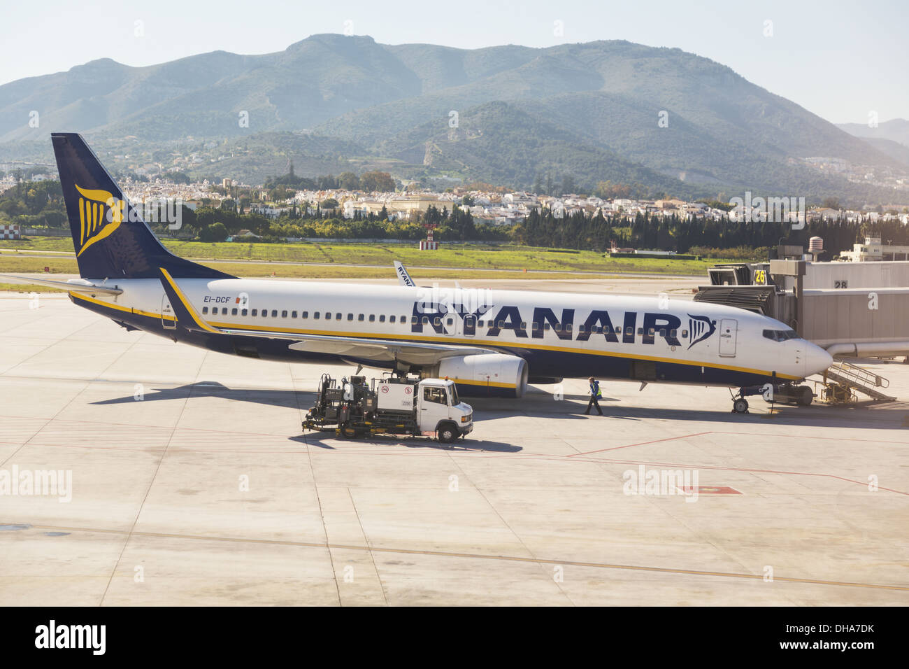 A Ryanair Passenger Plane At Malaga International Airport; Malaga, Malaga  Province, Costa Del Sol, Spain Stock Photo - Alamy